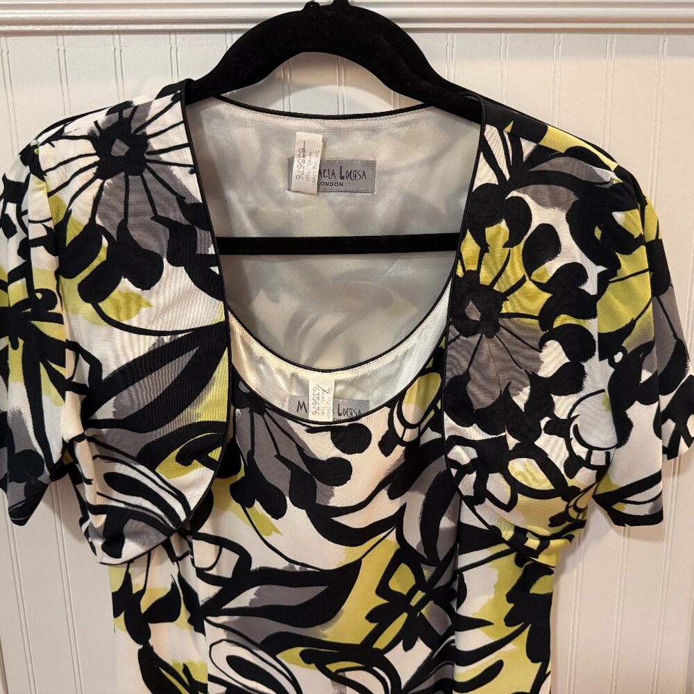 MICHAELA LOUISA LONDON 2-piece midi tank dress with cropped caplet Size 12